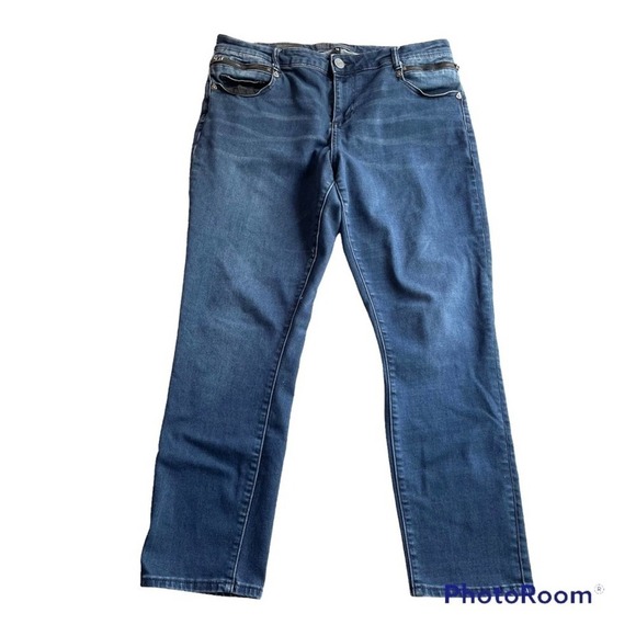 Kut From The Kloth Emma Ankle Skinny Jean Blue Size 14 High Waist Denim Casual - Picture 1 of 6